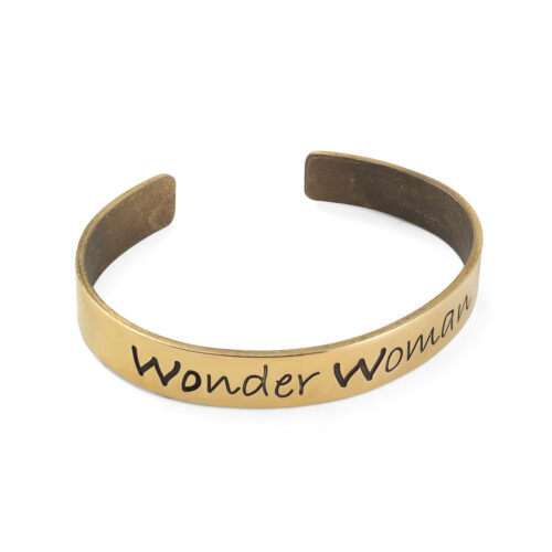 Bracciale Schiava Ottone con Incisione Personalizzata - immagine 2