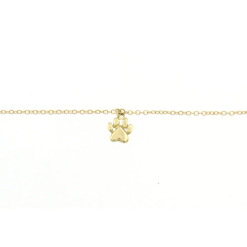 Bracciale catena impronta di gatto oro