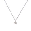 Collanina Stella Oro Bianco con Diamanti