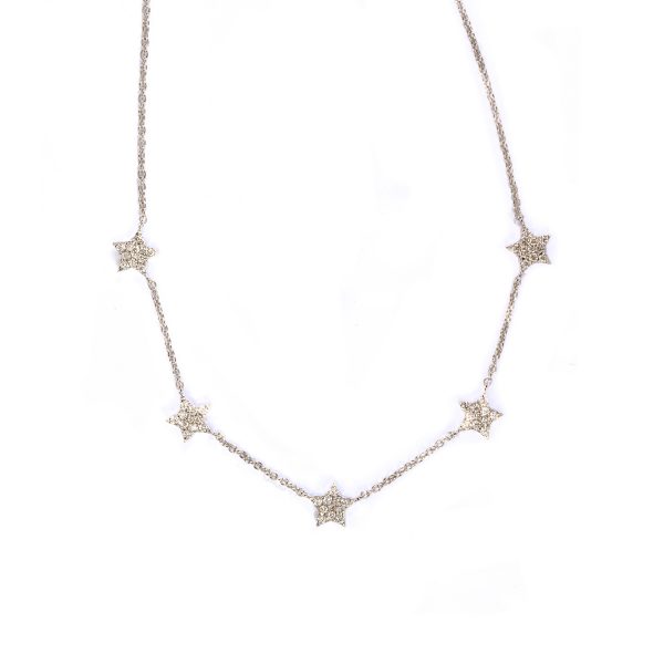 Collanina Cinque Stelle con Diamanti