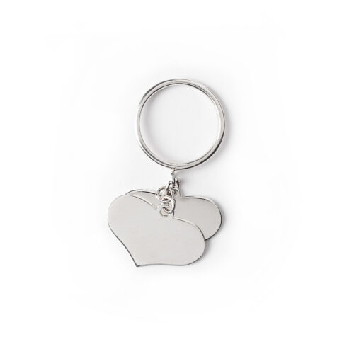 Anello Doppio Cuore con iniziale