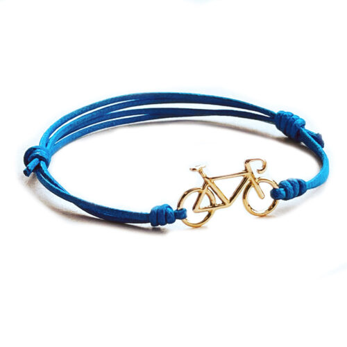 Bracciale cordino con bicicletta