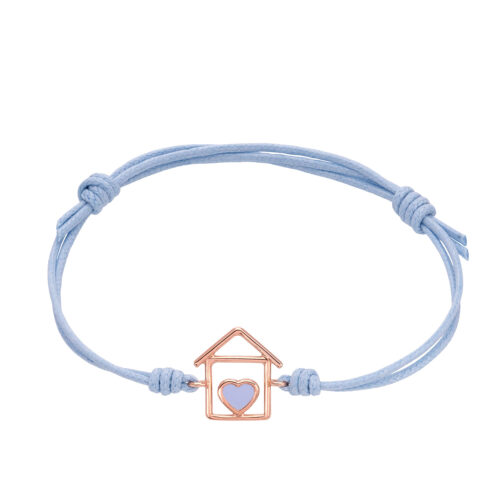 Bracciale casetta - cuore smaltato - immagine 4