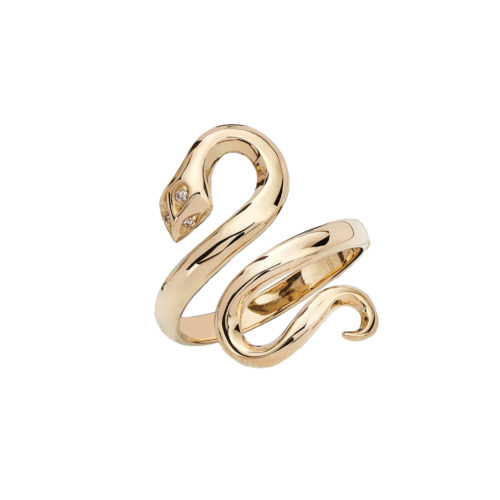 Anello Serpente Arricciato