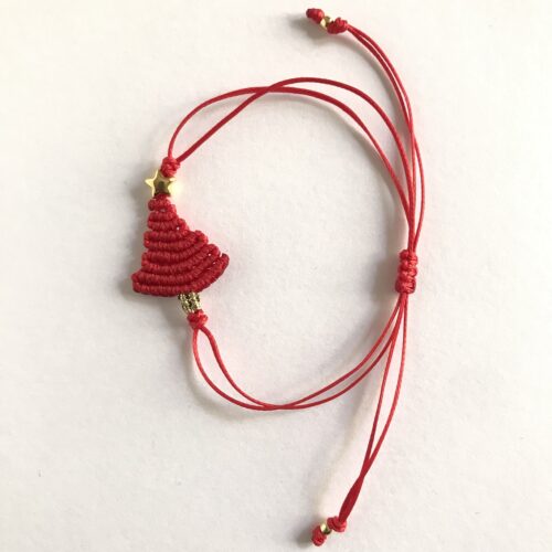 Bracciale Alberello di Natale Rosso