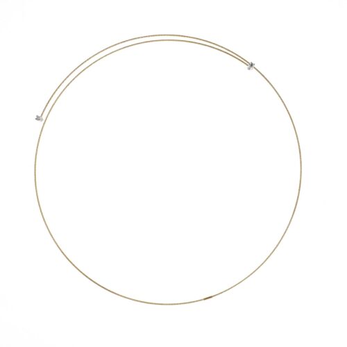 Basic collana 1 giro 2 pietre