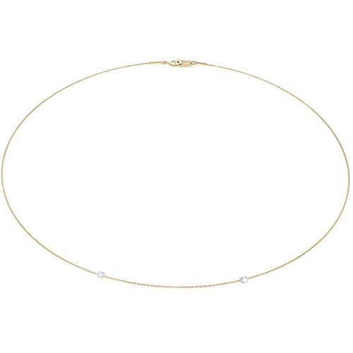 Basic collana 1 giro 2 pietre