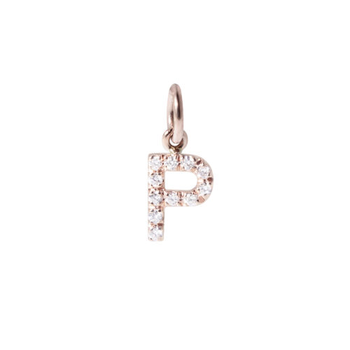 Pendente oro rosa 750 con diamanti bianchi Ct 0,36