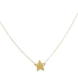 Collana in oro 18kt con elemento centrale a forma di stella