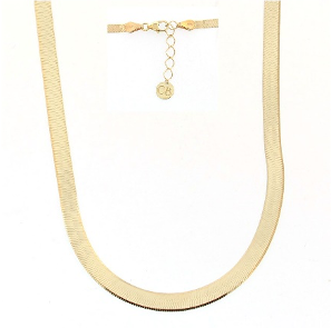 Collana della collezione Storytelling in 9kt con catena herringbone