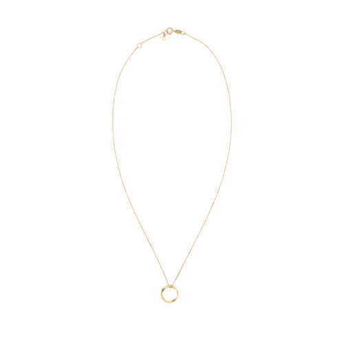 Collana con elemento onda grande pendente