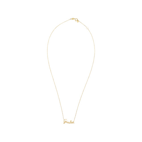 Collana nome con piu' di sette lettere filo bombato